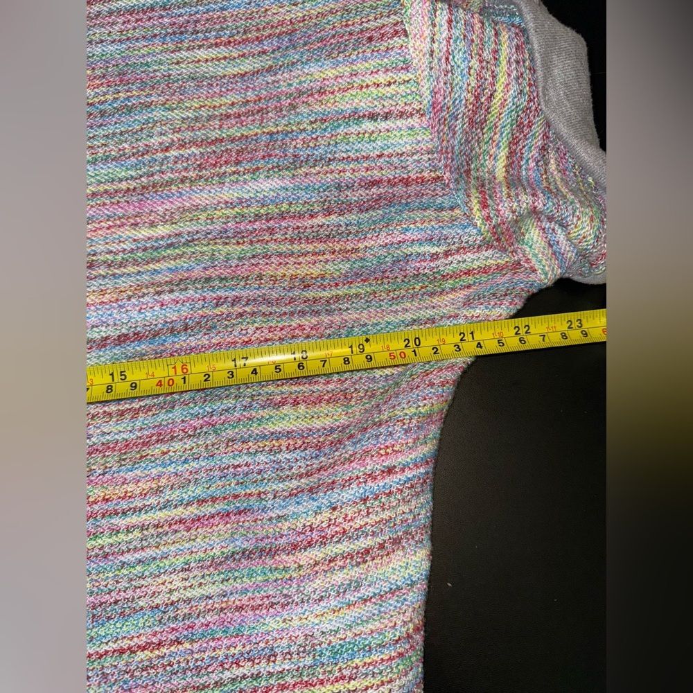 Anthropologie Saturday Sunday Aphra Space Dyed Knit Crop Sweater Size Small GUC - Picture 7 of 9